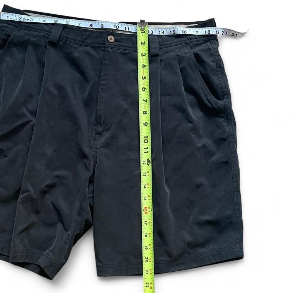 Tommy Bahama Relax Fit Navy Pleated Shorts Size 38 Golf Resort Dadcore - Picture 2 of 7